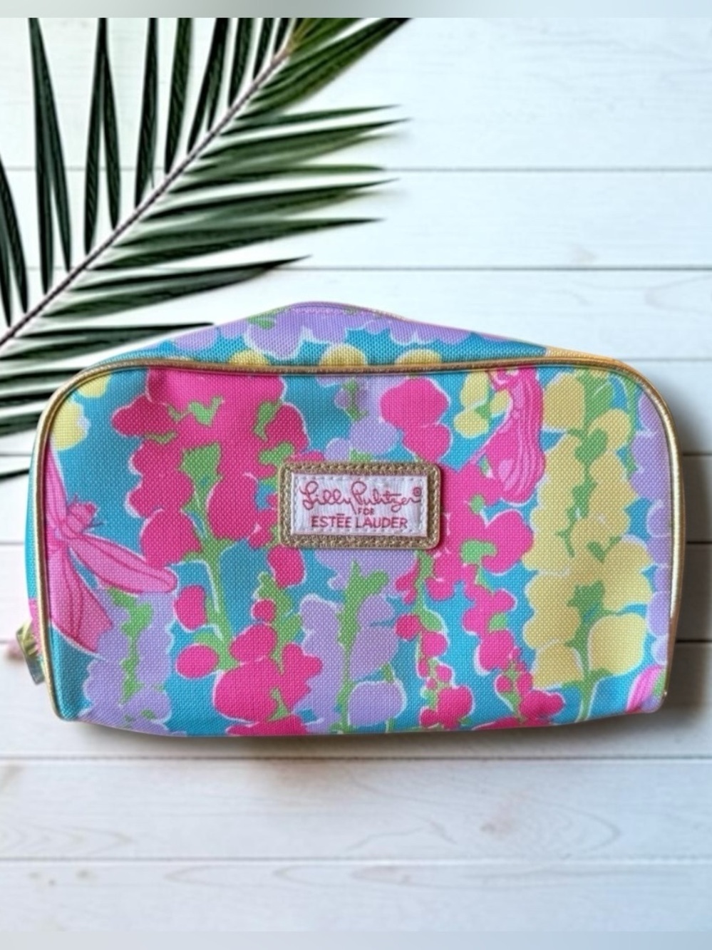 Lilly Pulitzer for Estée Lauder Cosmetic Bag – Dragonfly Floral Print